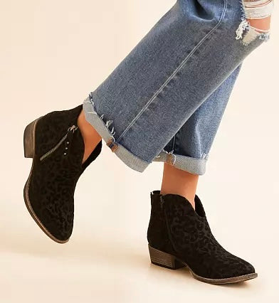 Very G Charming Leopard Ankle Boot