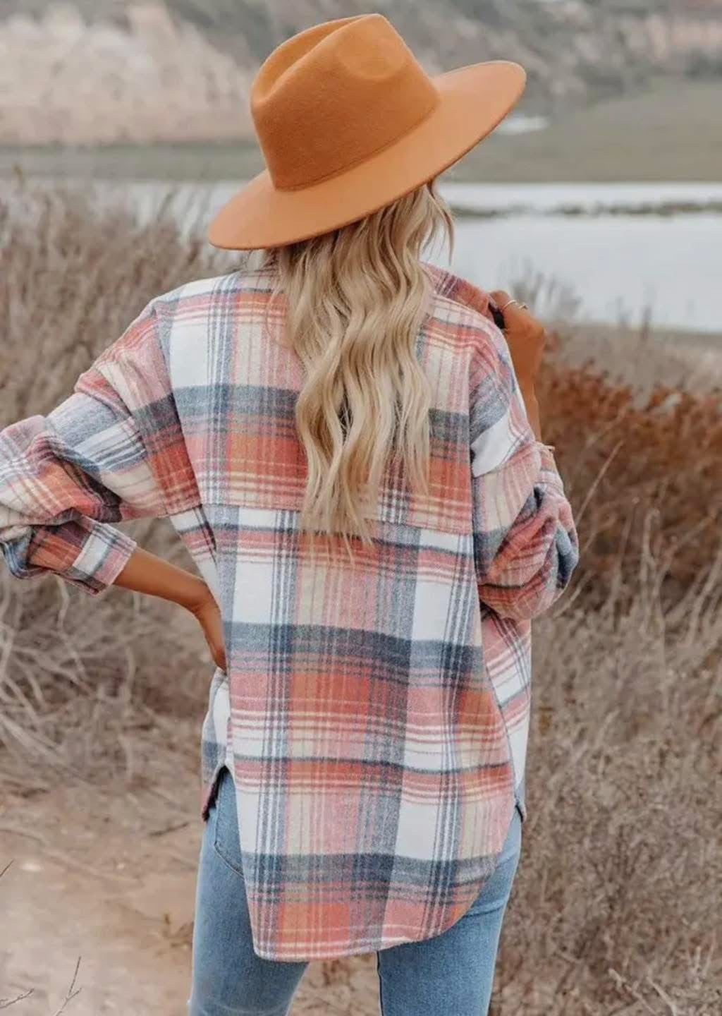 Plaid Shacket Shirt