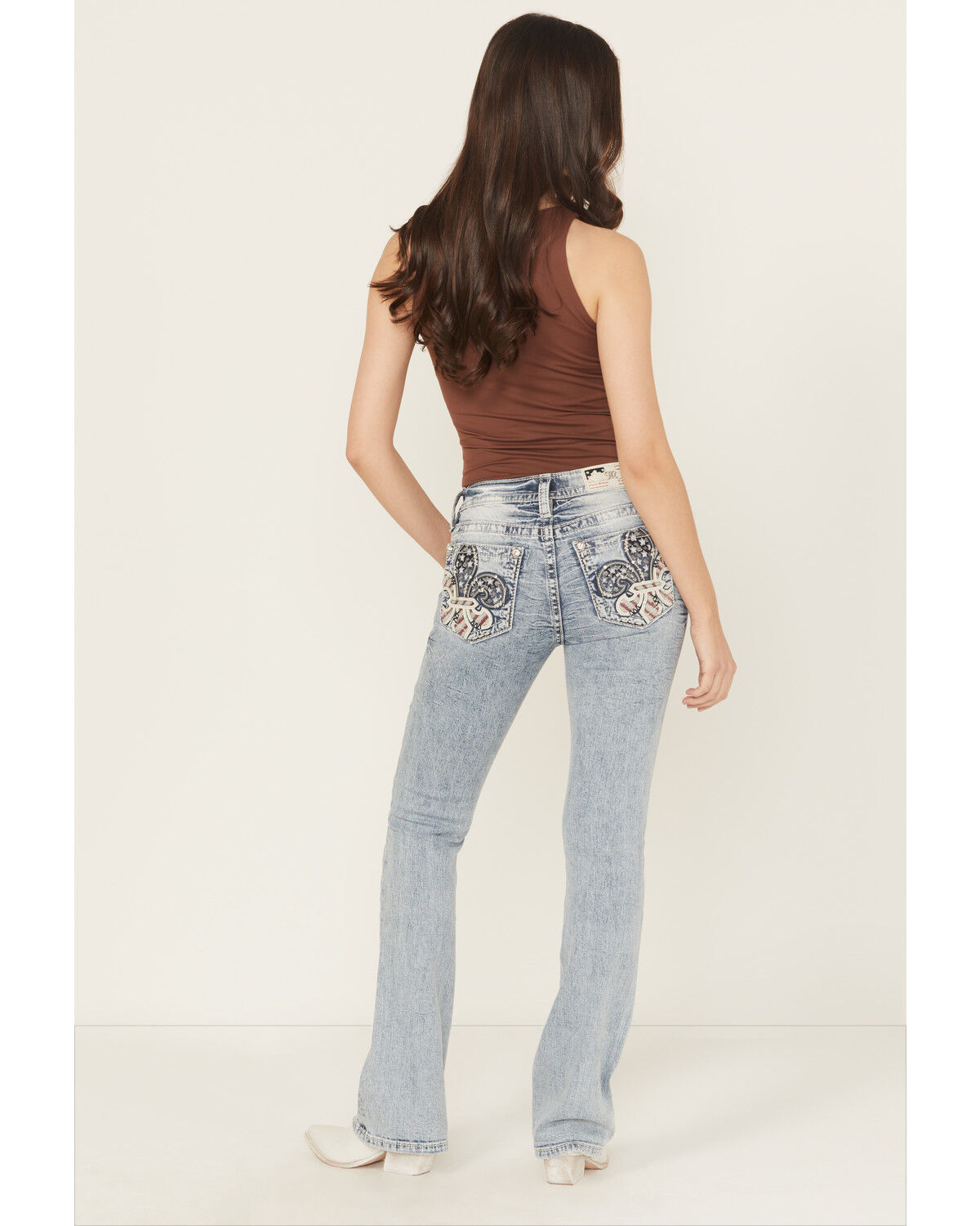 Miss Me Mid Rise Boot Cut Denim Jeans