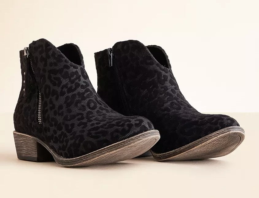 Very G Charming Leopard Ankle Boot