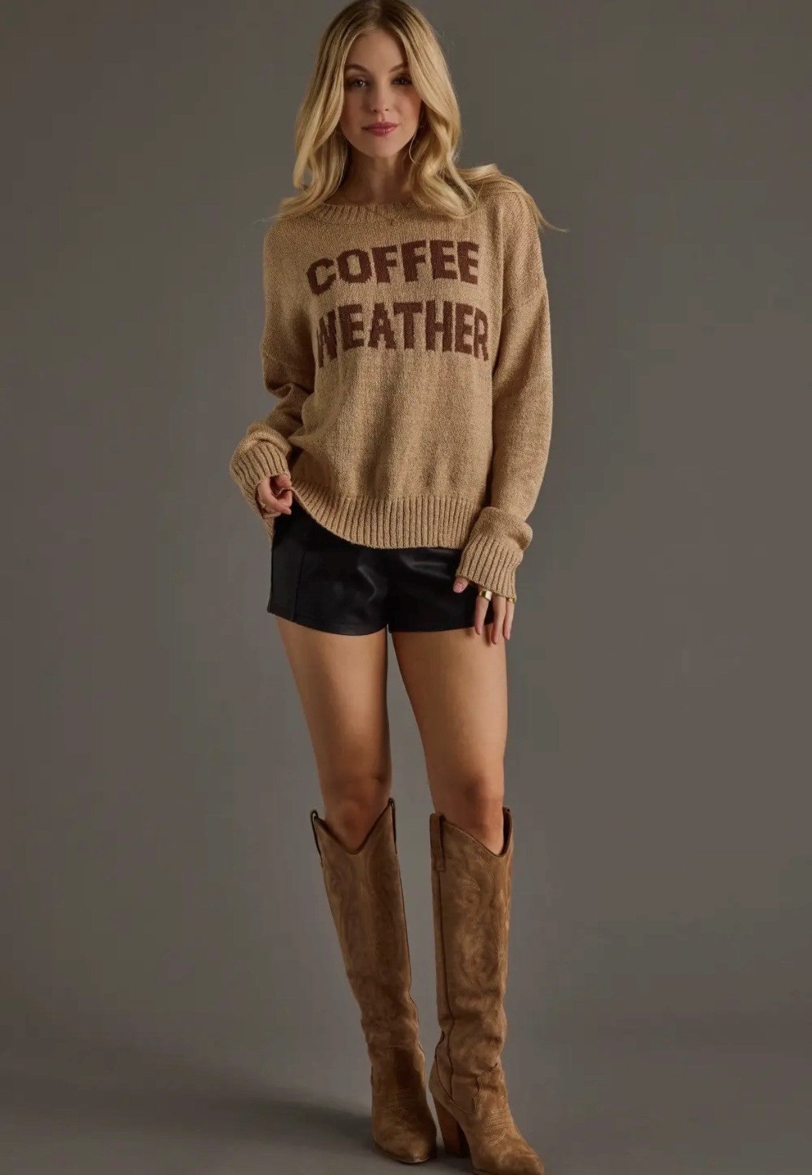 Coffee Weather Lightweight Sweater