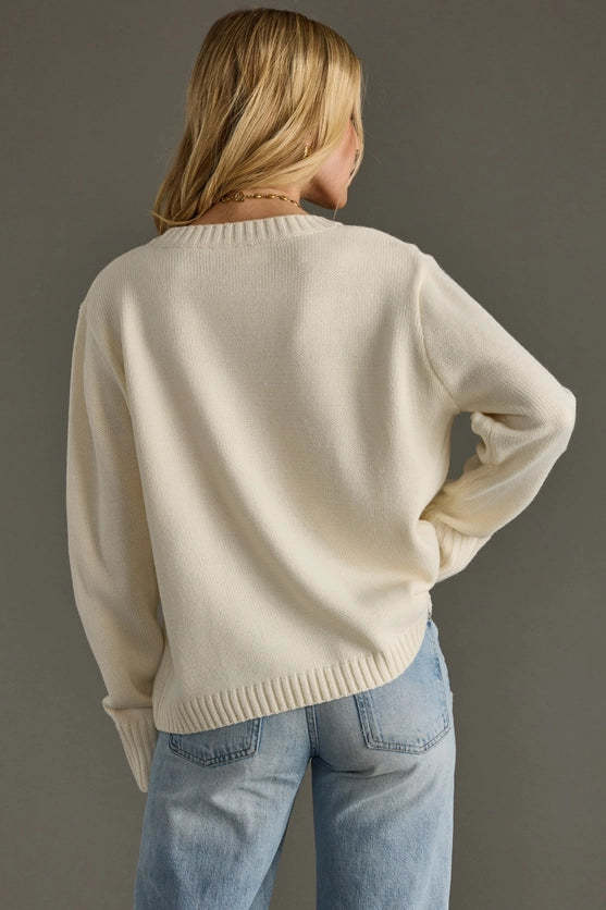 Ivory Whiskey Weather Sweater